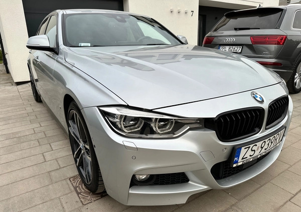 BMW Seria 3 cena 74000 przebieg: 167000, rok produkcji 2017 z Szczecin małe 781